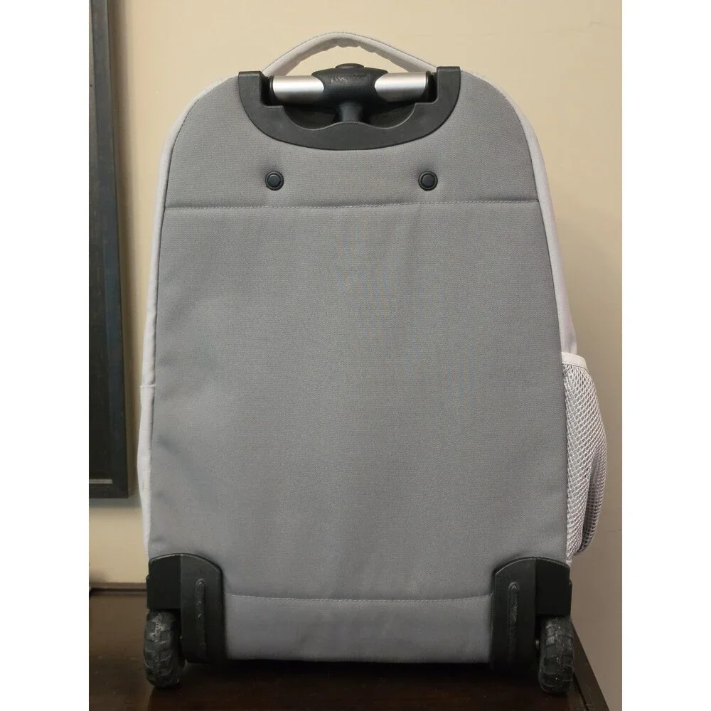 Jansport Rolling Backpack Carry On Luggage Youth Girls Gray & Pink Kids